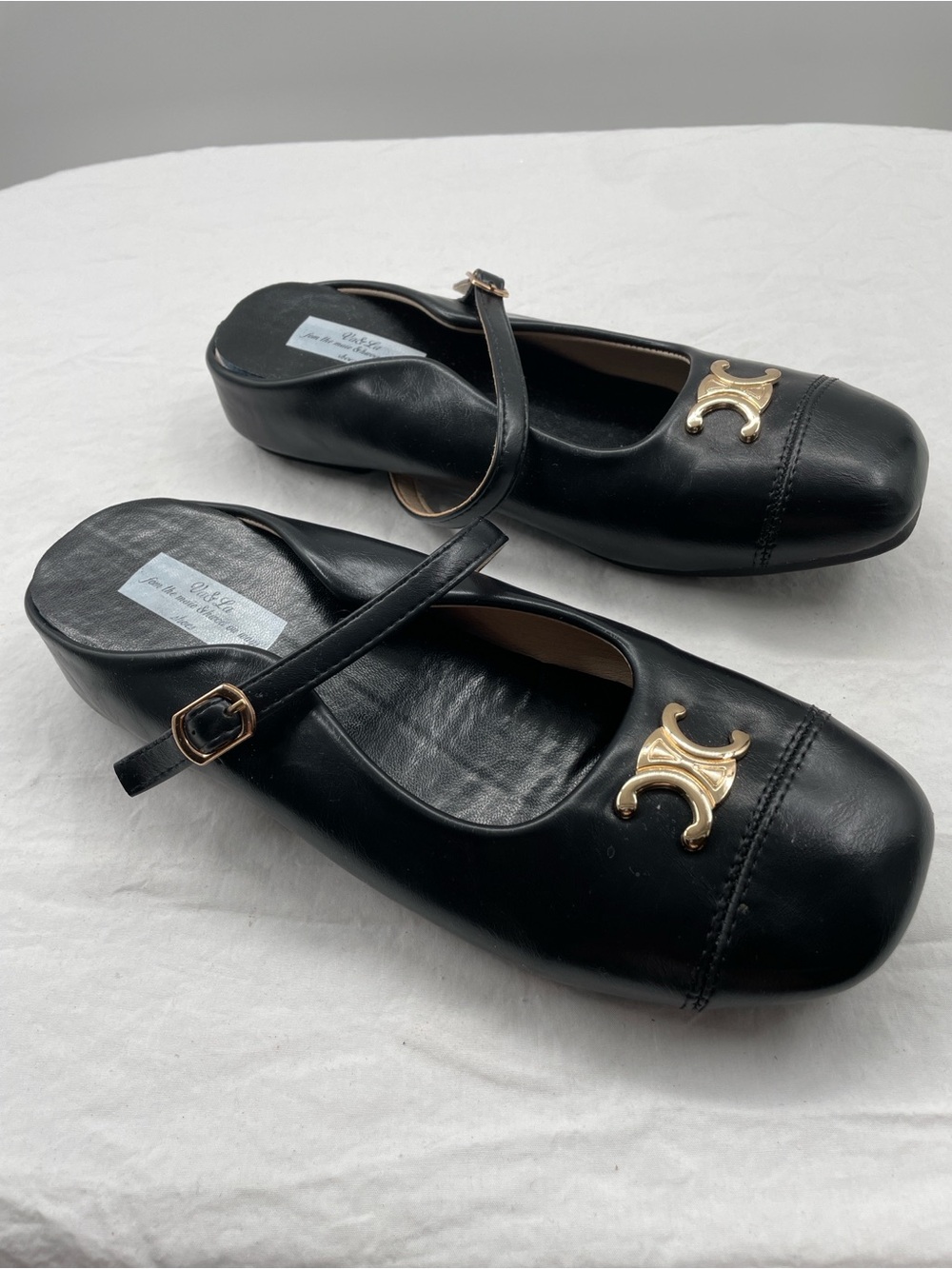 Va & La French Retro Mary Janes - Shallow Mouth Square Toe. 245 (US 7.5). - Picture 2 of 9